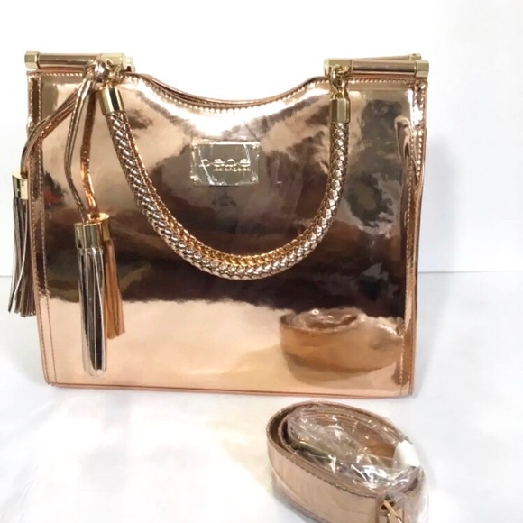 bebe luggage rose gold